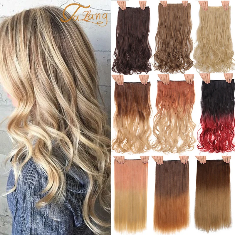 TALANG 24" 68 Colors Long Wavy High Temperature Fiber Synthetic Clip in Hair Extensions for Women
TALANG 24" 68 Colors Long Wavy High Temperature Fiber Synthetic Clip in Hair Extensions for Women