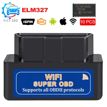 Elm327 WiFi Version 1.5 Mini OBDII Code Reader With Chip Pic18f25k80 OBD 2 ELM 327 Wifi Diagnostic Scanner Tool For iOS/Android
Elm327 WiFi Version 1.5 Mini OBDII Code Reader With Chip Pic18f25k80 OBD 2 ELM 327 Wifi Diagnostic Scanner Tool For iOS/Android