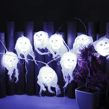 Halloween LED Gauze Skull Light String Horror Ghost LED Garland DIY Hanging Horror Halloween Decoration For Home Party Supplies
Halloween LED Gauze Skull Light String Horror Ghost LED Garland DIY Hanging Horror Halloween Decoration For Home Party Supplies