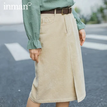 INMAN Spring New Arrival Literary Retro Khaki Front Split High Waist Fitting A Line Skirt
INMAN Spring New Arrival Literary Retro Khaki Front Split High Waist Fitting A Line Skirt