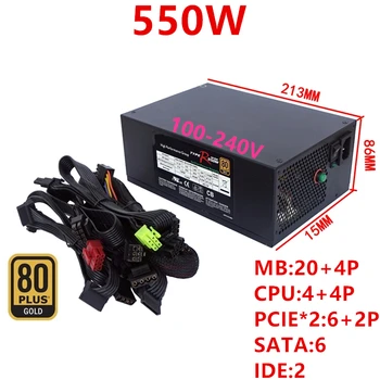 New PSU For Hiper Full Module Intelligent Control 0 dB 0 Noise Power Supply TYPER 550W
New PSU For Hiper Full Module Intelligent Control 0 dB 0 Noise Power Supply TYPER 550W