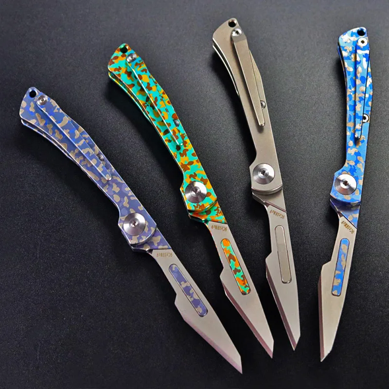 Titanium Alloy Utility Knife Single Hand Folding Scalpel EDC Portable Outdoor Short Mini Self-defense Paper Cutter
Titanium Alloy Utility Knife Single Hand Folding Scalpel EDC Portable Outdoor Short Mini Self-defense Paper Cutter