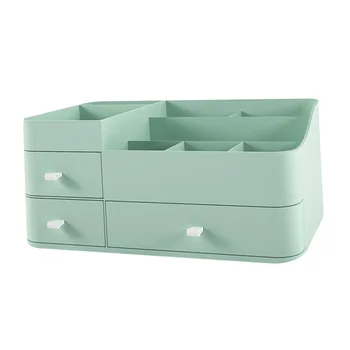 1Pc Household Cosmetic Storage Box Desktop Makeup Organizer Holder Plastic Cosmetics Box with Drawer (Green)
1Pc Household Cosmetic Storage Box Desktop Makeup Organizer Holder Plastic Cosmetics Box with Drawer (Green)