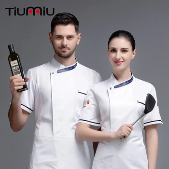 Unisex Restaurant Kitchen Chef Uniform Food Service Cook Jacket Short Sleeve Bakery Hotel Clothing Shirt High Quality Workwear
Unisex Restaurant Kitchen Chef Uniform Food Service Cook Jacket Short Sleeve Bakery Hotel Clothing Shirt High Quality Workwear