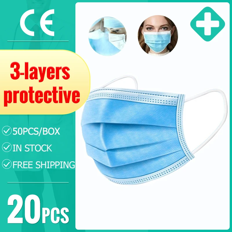 50PCS Disposable Mask Disposable Face Mask Mouth Filter Non-woven Prevent Masks Wholesale 24 hours Shipping
50PCS Disposable Mask Disposable Face Mask Mouth Filter Non-woven Prevent Masks Wholesale 24 hours Shipping