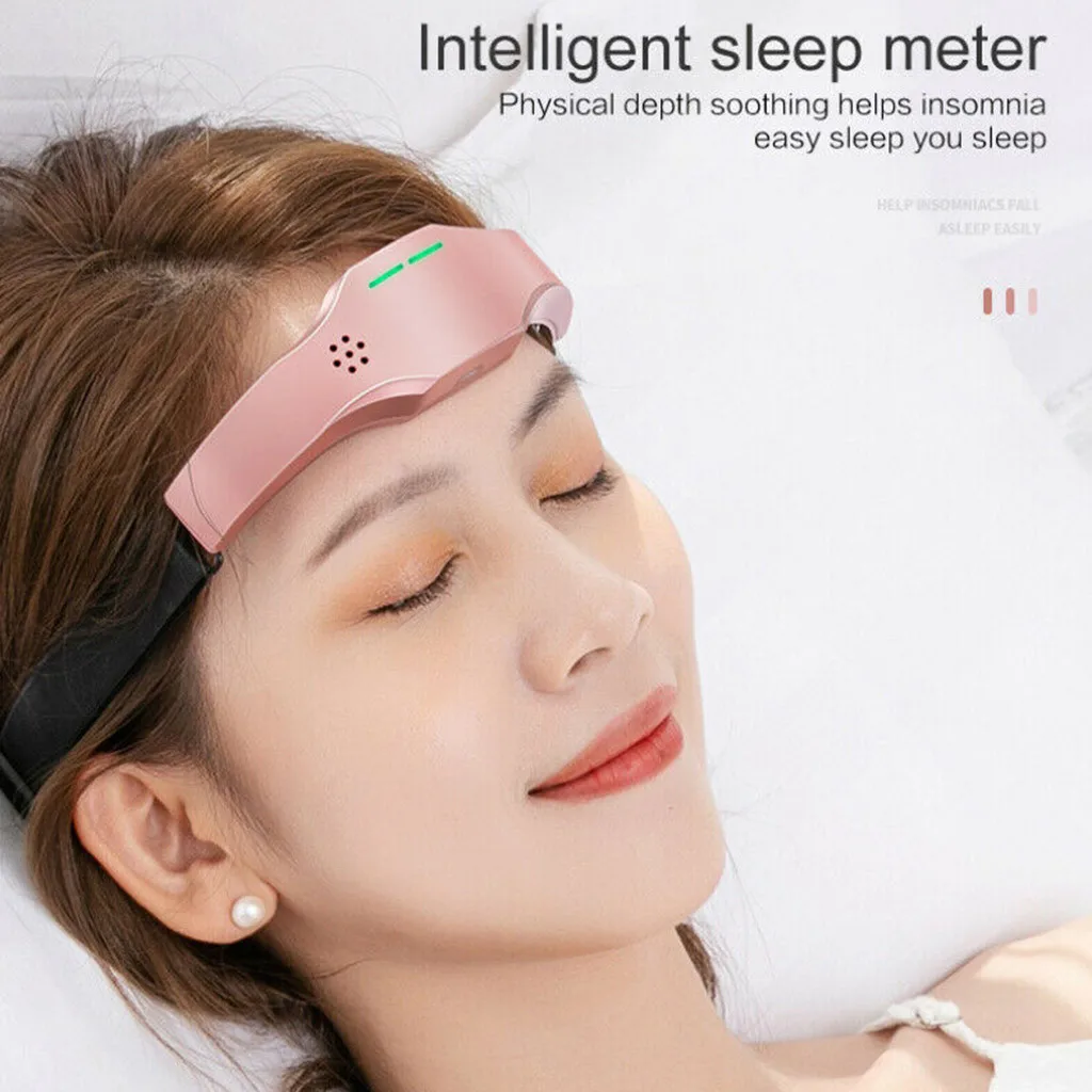 45# USB Rechargeable Head Massager Forehead Brain Relaxation For Stress Relax Improve Sleep Health Headache Eliminator |