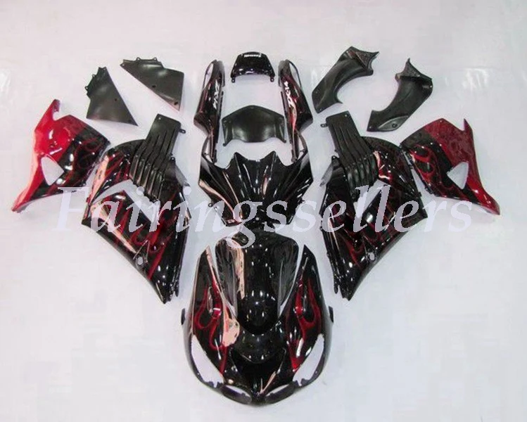 Kawasaki Ninja ZX-14R (2006-2011) Red Flame