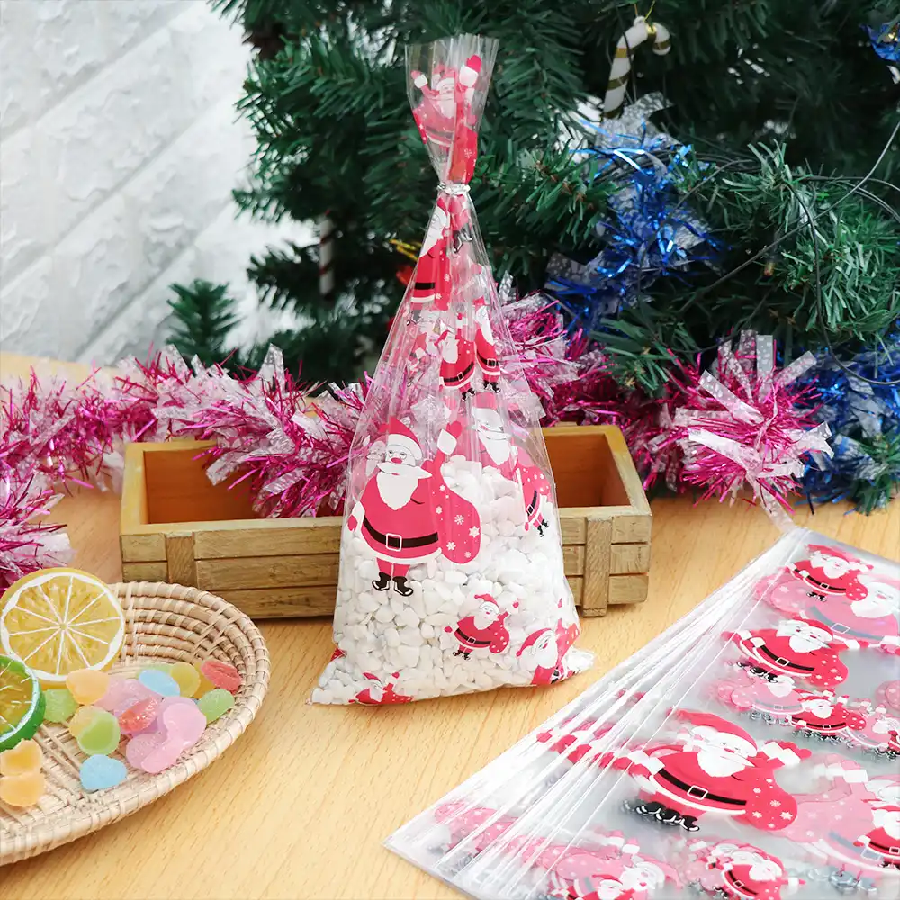 5pcs christmas gift bag candy bag snowflake/santa