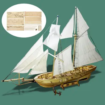 1:100 Scale DIY Sailboat Model Kit Wooden 3D Designer Constructor for Adults Handmade Puzzle Sailing Boats Children Birthday Toy
1:100 Scale DIY Sailboat Model Kit Wooden 3D Designer Constructor for Adults Handmade Puzzle Sailing Boats Children Birthday Toy