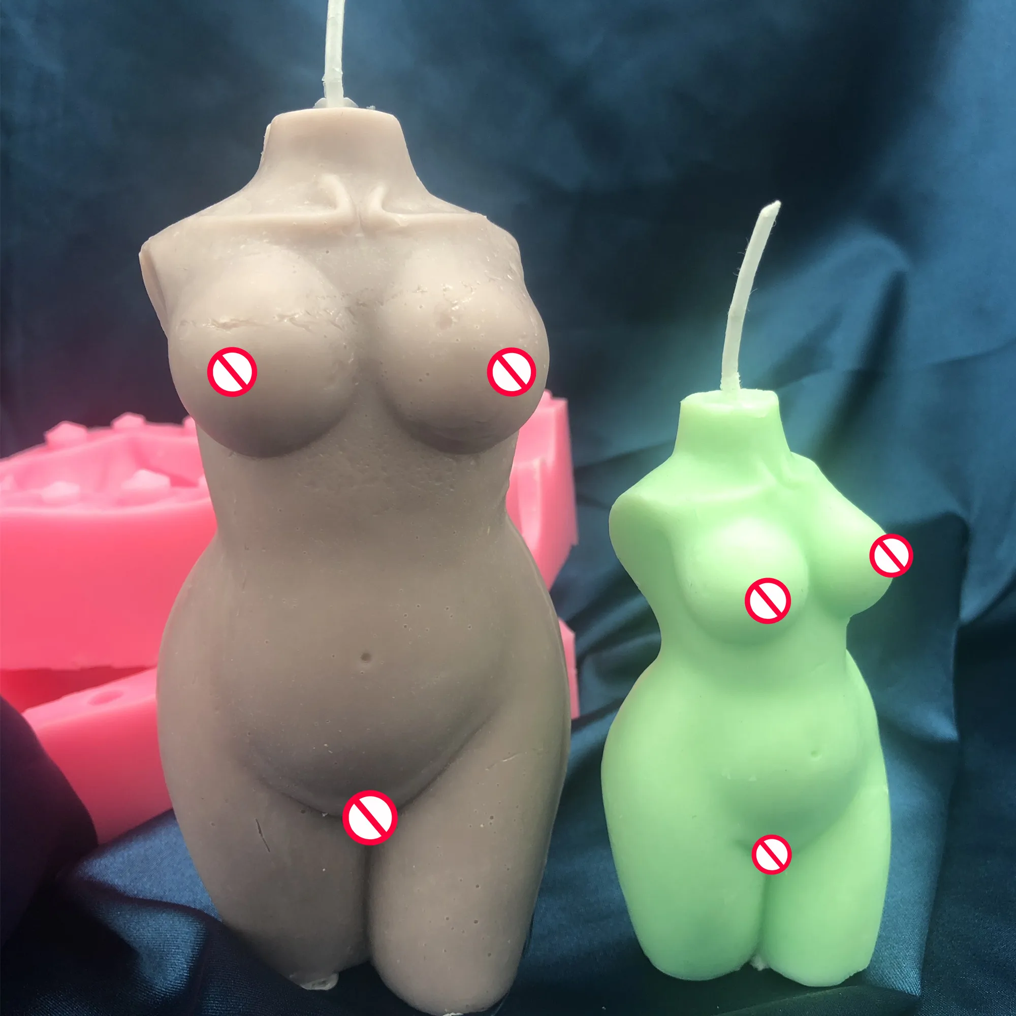 

3D Female Torso Silicone Candle Mould Tool Naked Woman Body Mold Handmade Soap Making Supplies