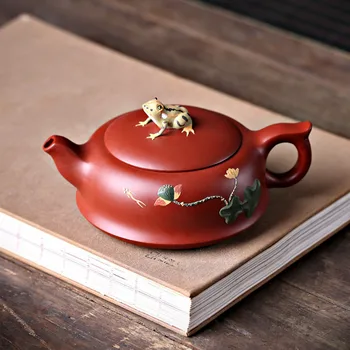 Lotus Leaf Frog Yixing Tea Pot Handmade Kung Fu Teapot Creative Drinkware
Lotus Leaf Frog Yixing Tea Pot Handmade Kung Fu Teapot Creative Drinkware