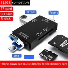 TF SD Card Reader Memory Card Portable USB 2.0 Type C Adapter Multi-function Card Reader For Micro SD TF Dual Slot Flash TF SD Card Reader Memory Card Portable USB 2.0 Type C Adapter Multi-function Card Reader For Micro SD TF Dual Slot Flash