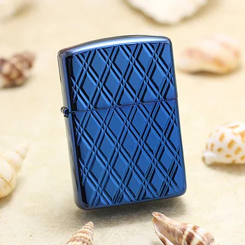 Genuine Zippo oil lighter copper windproof Blue Rhombic square lattice cigarette Kerosene lighters With anti-counterfeiting code
Genuine Zippo oil lighter copper windproof Blue Rhombic square lattice cigarette Kerosene lighters With anti-counterfeiting code