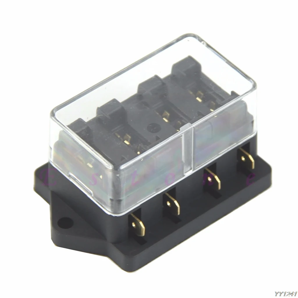 Drop Ship NEW 4 WAY CAR VEHICLE CIRCUIT BLADE FUSE BOX/HOLDER STANDARD BLOCK HOLDER
Drop Ship NEW 4 WAY CAR VEHICLE CIRCUIT BLADE FUSE BOX/HOLDER STANDARD BLOCK HOLDER