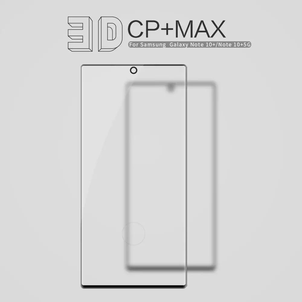 10pcs NILLKIN Amazing 3D CP+ MAX Full Coverage Nanometer Anti-Explosion 9H Tempered Glass film For Samsung Galaxy Note 10 plus 
10pcs NILLKIN Amazing 3D CP+ MAX Full Coverage Nanometer Anti-Explosion 9H Tempered Glass film For Samsung Galaxy Note 10 plus