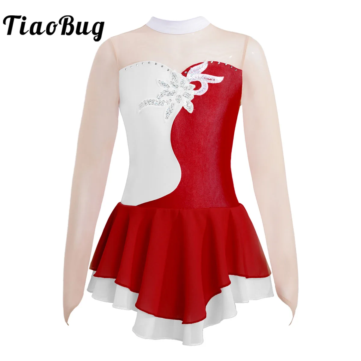 Kids Girls Figure Skating Dress Sequins Long Sleeve Rhythmic Gymnastics Leotard Professional Competition Ballet Dance Costume
Kids Girls Figure Skating Dress Sequins Long Sleeve Rhythmic Gymnastics Leotard Professional Competition Ballet Dance Costume