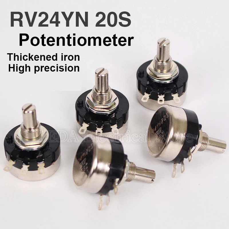 1PCS RV24YN20S 1K 2K 5K 10K 20K 50K 100K 200K 500K 1M ohm Turn Film Rotary Potentiometer
1PCS RV24YN20S 1K 2K 5K 10K 20K 50K 100K 200K 500K 1M ohm Turn Film Rotary Potentiometer