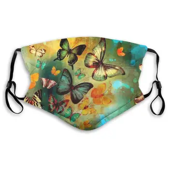 Colorful Butterfly Embroidery Paintings Print Mouth Masks With Filter Washable And Reusable Anti Dust Breathable Mask With 
Colorful Butterfly Embroidery Paintings Print Mouth Masks With Filter Washable And Reusable Anti Dust Breathable Mask With