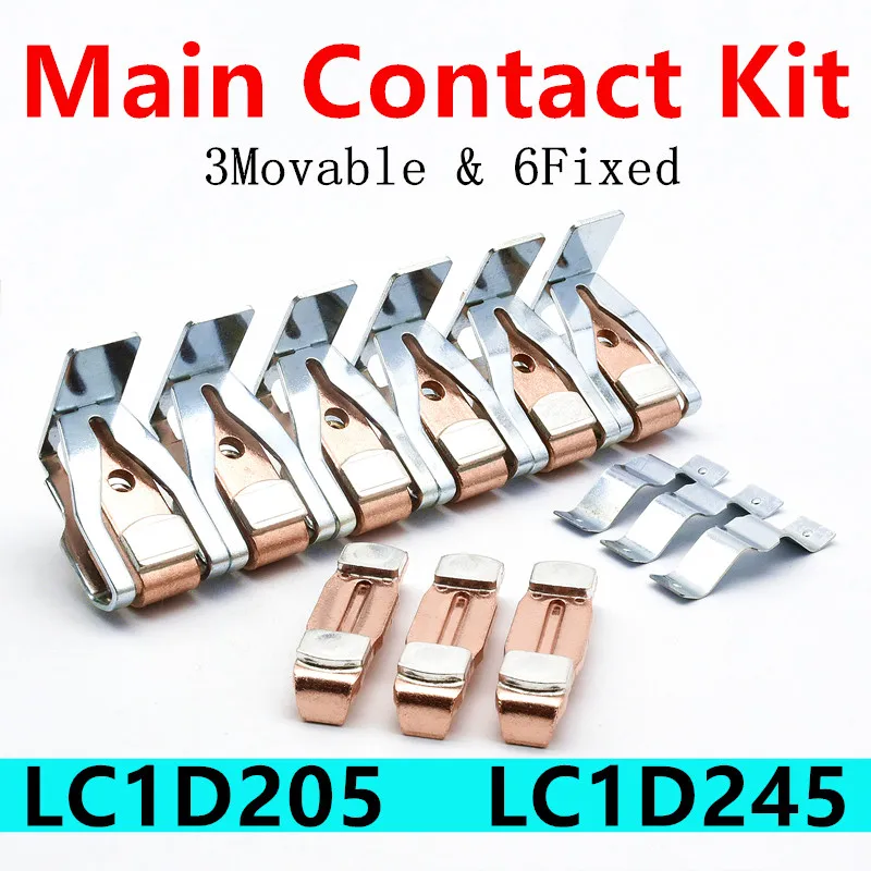 LC1D205 Contactor Contacts LC1D245 Main Contact Kit LA5FG431 Contactor Accessories Movable and Fixed Silver Contact Replacement
LC1D205 Contactor Contacts LC1D245 Main Contact Kit LA5FG431 Contactor Accessories Movable and Fixed Silver Contact Replacement
