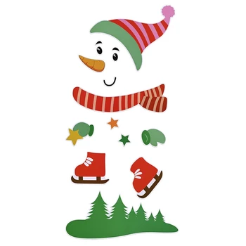 Christmas Cartoon Refrigerator Sticker PVC Self-Adhesive Wall Sticker for Christmas, Funny Decoration(Red Hat Snowman)
Christmas Cartoon Refrigerator Sticker PVC Self-Adhesive Wall Sticker for Christmas, Funny Decoration(Red Hat Snowman)