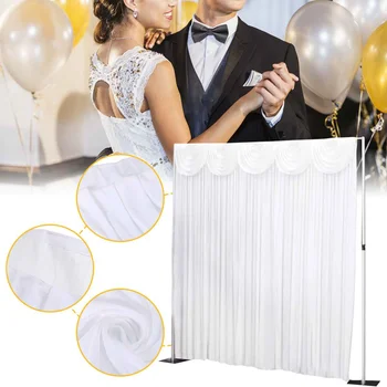 New Backdrop Silk Drape Decoration Draping Swags Curtains Wedding Background Yarn Curtain Event Party Decor
New Backdrop Silk Drape Decoration Draping Swags Curtains Wedding Background Yarn Curtain Event Party Decor