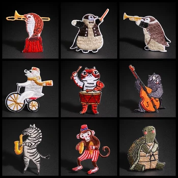 Cute Music Circus Animal Patches For Clothing DIY Accessories Iron On Fun Animal Band Applique Clothes Shoes Bags Home Decor
Cute Music Circus Animal Patches For Clothing DIY Accessories Iron On Fun Animal Band Applique Clothes Shoes Bags Home Decor