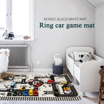 Ins Nordic style 83*57CM Toy Car Mat Map Kids Play Area Rug Mat City Road Buildings Parking Map Toys Road Carpet Car Accessories
Ins Nordic style 83*57CM Toy Car Mat Map Kids Play Area Rug Mat City Road Buildings Parking Map Toys Road Carpet Car Accessories