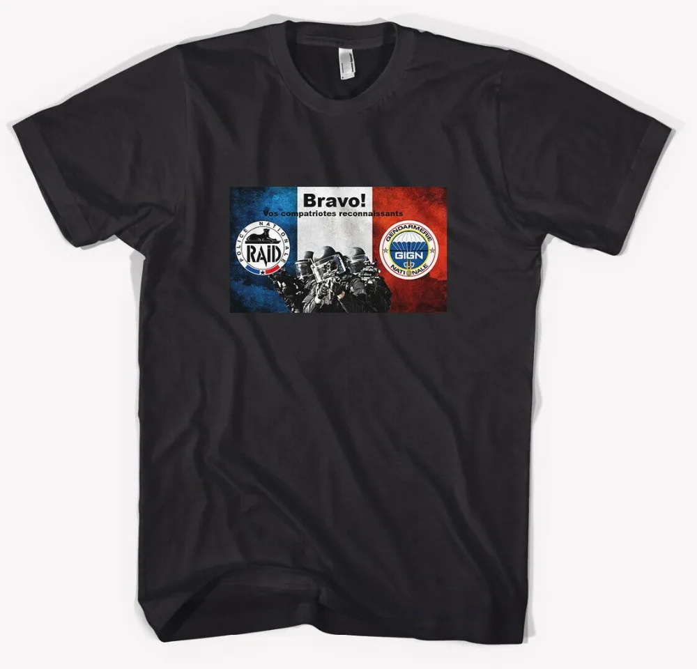 French Special Elite Police Forces Unit Gign Raid Br- Casual Men Outwears Popular Design Hip Hop Anime Male T Shirt Make Shirts
French Special Elite Police Forces Unit Gign Raid Br- Casual Men Outwears Popular Design Hip Hop Anime Male T Shirt Make Shirts