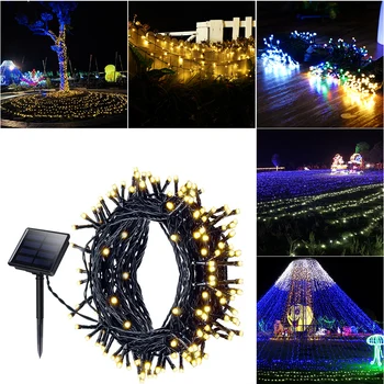 100/200/500 LED Solar Power Fairy Lights Holiday Decoration Light String Outdoor Waterproof String Lights with 8 Functions
100/200/500 LED Solar Power Fairy Lights Holiday Decoration Light String Outdoor Waterproof String Lights with 8 Functions