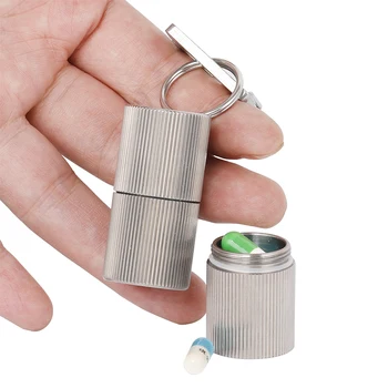 Rover Camel Titanium Waterproof Pill Storage Box Case Keychain Pill Holder Container Segmented Medicine Box for Outdoor Camping
Rover Camel Titanium Waterproof Pill Storage Box Case Keychain Pill Holder Container Segmented Medicine Box for Outdoor Camping