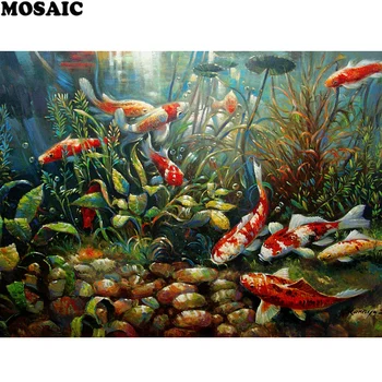 New 5D DIY square/round Diamond embroidery 2019 home decoration carp Landscape flower diamond painting Cross Stitch Rhinestone
New 5D DIY square/round Diamond embroidery 2019 home decoration carp Landscape flower diamond painting Cross Stitch Rhinestone