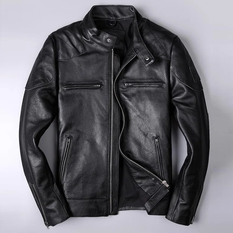 Name Brand Men Genuine Leather Jackets XXXL Cow Leather Baseball Jackets and Coats Slim Fit Biker Cow Leather Jackets Streetwear
Name Brand Men Genuine Leather Jackets XXXL Cow Leather Baseball Jackets and Coats Slim Fit Biker Cow Leather Jackets Streetwear