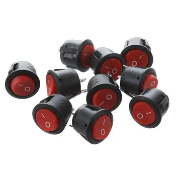 Red Round Button 2 Pin SPST On/Off Rocker Switch AC 125V/10A 250V/6A 10 Pcs-Dropship
Red Round Button 2 Pin SPST On/Off Rocker Switch AC 125V/10A 250V/6A 10 Pcs-Dropship