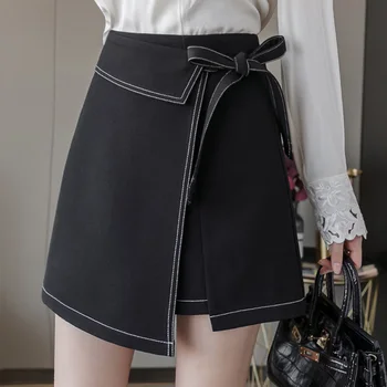 Ailegogo High Waist Women Black Irregular Mini Skirt Casual Spring Summer Female Lace Up Solid Color White Skirts
Ailegogo High Waist Women Black Irregular Mini Skirt Casual Spring Summer Female Lace Up Solid Color White Skirts