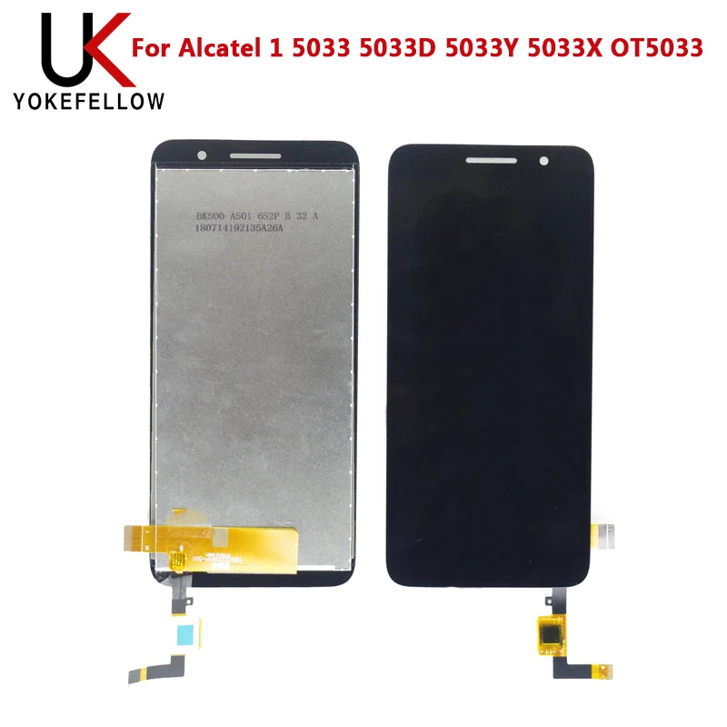 LCD Display For Alcatel 1 5033 5033D 5033Y 5033X OT5033 LCD Display Digitizer Screen Complete Assembly
LCD Display For Alcatel 1 5033 5033D 5033Y 5033X OT5033 LCD Display Digitizer Screen Complete Assembly