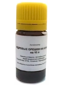 Flavor food cedar nuts on cognac 10 ml Etol essence to create home alcohol drink of self-stick or vodka
Flavor food cedar nuts on cognac 10 ml Etol essence to create home alcohol drink of self-stick or vodka