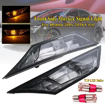 2pcs Car Left&Right Side Markers Smoked Lens Switchback Amber Yellow Signal lights Lamp For Honda 2016-2018 Civic W/ LED Light
2pcs Car Left&Right Side Markers Smoked Lens Switchback Amber Yellow Signal lights Lamp For Honda 2016-2018 Civic W/ LED Light