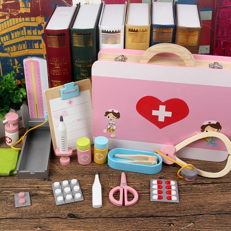 Wooden Children Medicine Cabinet Echometer Early Education Play House Educational Doctor Set Toy Nurse Doctor Toy
Wooden Children Medicine Cabinet Echometer Early Education Play House Educational Doctor Set Toy Nurse Doctor Toy