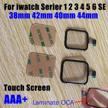 Écran tactile pour Apple Watch série 1 2 3 4 5 SE 6 S2 S3 S4 S5 S6, avec panneau extérieur en verre LCD OCA, 38mm 42mm 40mm 44mm=