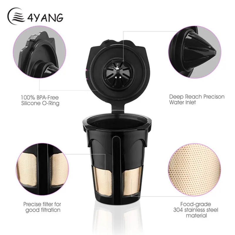 Reusable Compatible with Keurig 2.0K Cup Filling Filter Cup for Machine K-CUP Large Coffee Capsule Cup Filter Cup
Reusable Compatible with Keurig 2.0K Cup Filling Filter Cup for Machine K-CUP Large Coffee Capsule Cup Filter Cup