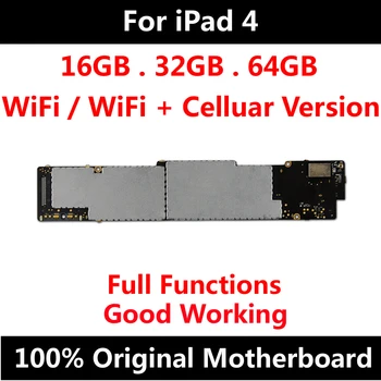 Motherboard For Ipad 4 WiFi + Celluar 3G Unlocked logic boards Original Mainboard With Full Chips IOS Logic Board 16GB 32G 64G
Motherboard For Ipad 4 WiFi + Celluar 3G Unlocked logic boards Original Mainboard With Full Chips IOS Logic Board 16GB 32G 64G