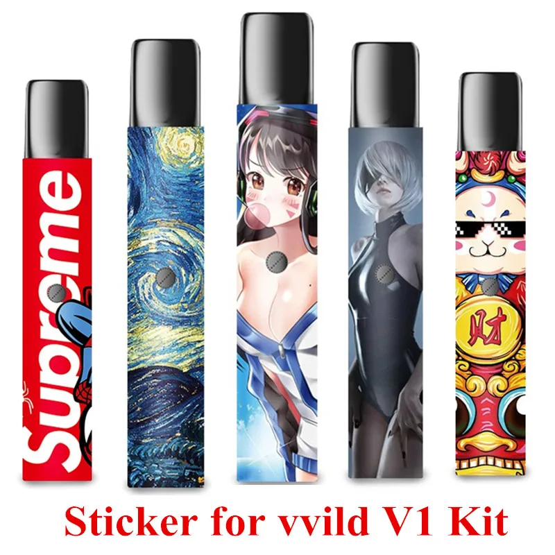 20pcs Funny Personality PVC Vape Stickers Case Cover for vvild V1 Vape pod Kit Electronic Cigarette Skin Protector
20pcs Funny Personality PVC Vape Stickers Case Cover for vvild V1 Vape pod Kit Electronic Cigarette Skin Protector