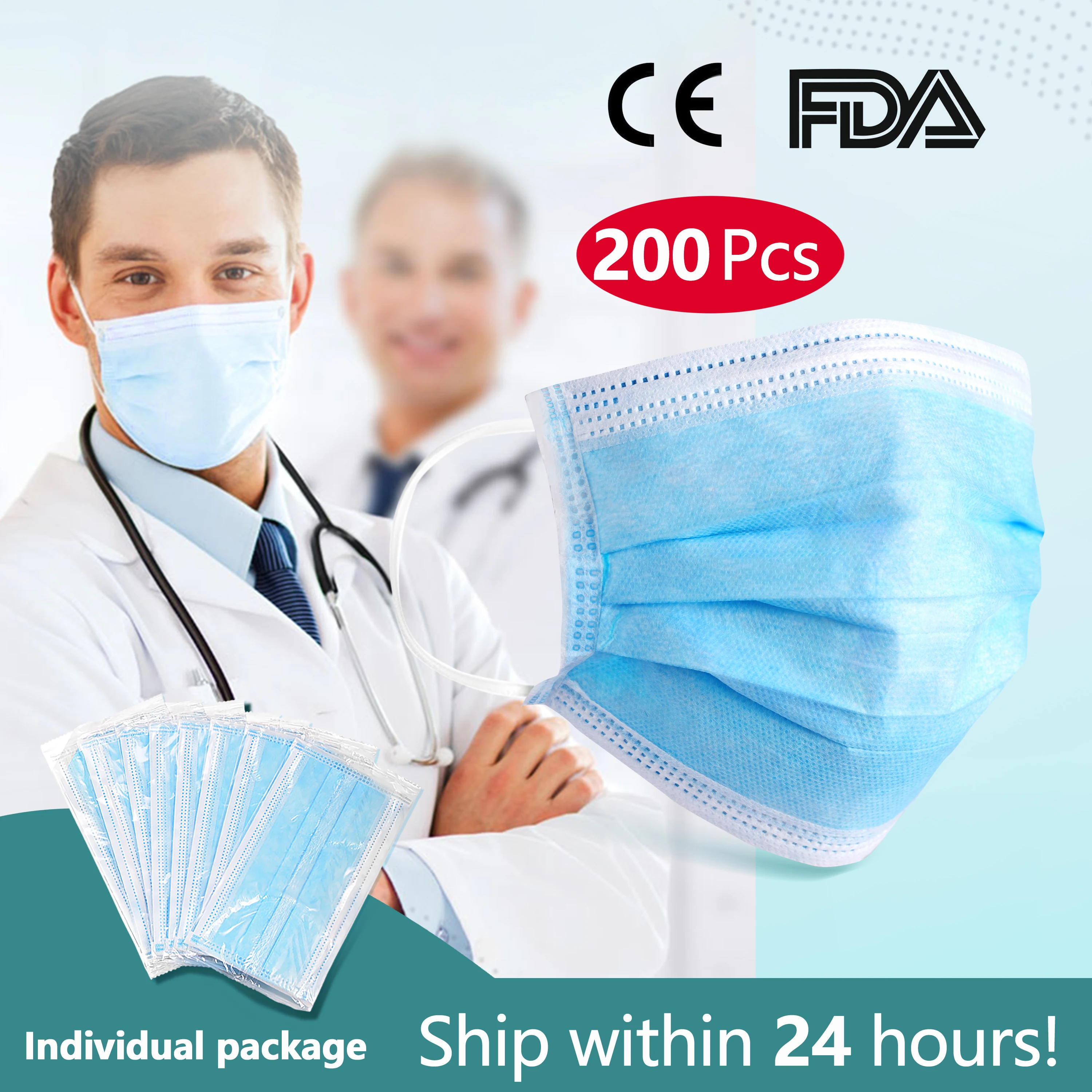 Anti-Pollution 3 Layer Mask dust protection Disposable Face Masks Elastic Ear Loop Mouth-muffle Bacteria Proof Flu Face Mask
Anti-Pollution 3 Layer Mask dust protection Disposable Face Masks Elastic Ear Loop Mouth-muffle Bacteria Proof Flu Face Mask