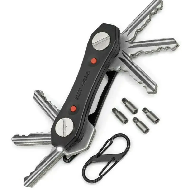 Smart Key Holder Compact Keychain Organizer With LED Lights Bottle Opener Key Wallets
Smart Key Holder Compact Keychain Organizer With LED Lights Bottle Opener Key Wallets