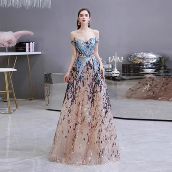 Sexy Evening Dresses for Women 2020 Colorful Sequin Off Shoulder Sweetheart A Line Formal Dress Long Prom Gowns
Sexy Evening Dresses for Women 2020 Colorful Sequin Off Shoulder Sweetheart A Line Formal Dress Long Prom Gowns