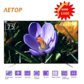 Free shipping- HD television 4k tempered glass big flat screen tv led smart 75 inch tv in television with DVB-S2/T2 
Free shipping- HD television 4k tempered glass big flat screen tv led smart 75 inch tv in television with DVB-S2/T2
