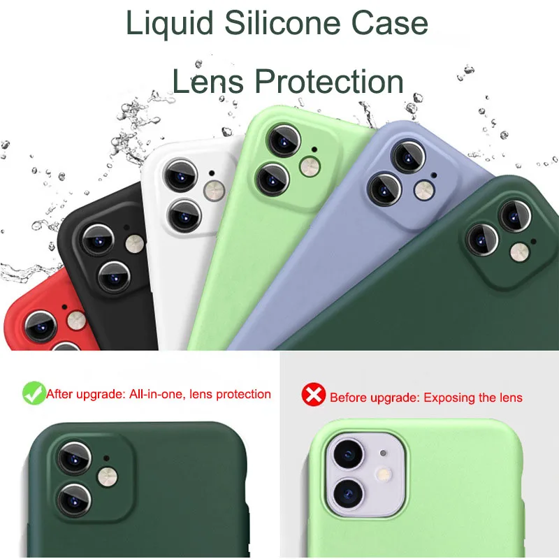 Candy-colored Liquid Silicone Phone Case Fine Hole Camera Case For iPhone 11 Pro Max X XR XS Max 6 7 8 Plus Lens Protection
Candy-colored Liquid Silicone Phone Case Fine Hole Camera Case For iPhone 11 Pro Max X XR XS Max 6 7 8 Plus Lens Protection