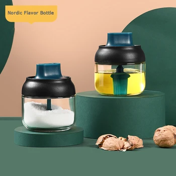 2pcs/1pc Glass Airtight Jar Spice Containers Bottle Condiment Salt Pepper Seasoning Storage Bottle Spice Jars Pot with Spoon Lid
2pcs/1pc Glass Airtight Jar Spice Containers Bottle Condiment Salt Pepper Seasoning Storage Bottle Spice Jars Pot with Spoon Lid