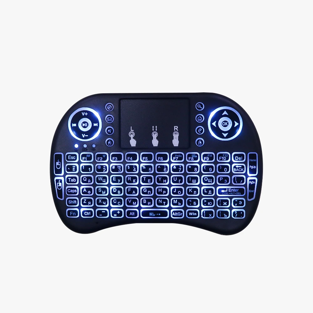 Kebidumei 2.4ghz i8 Mini Wireless Keyboard English Russian 3 colour Air Mouse with Touchpad Remote Control Android TV Box
Kebidumei 2.4ghz i8 Mini Wireless Keyboard English Russian 3 colour Air Mouse with Touchpad Remote Control Android TV Box