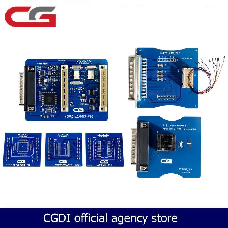 All Adapters for CG Pro 9S12 HC705/908 AM29FXXX AM29Blxxx 3 in 1 35160WT adapter CAN V2.1 Adapter Available to Choose
All Adapters for CG Pro 9S12 HC705/908 AM29FXXX AM29Blxxx 3 in 1 35160WT adapter CAN V2.1 Adapter Available to Choose